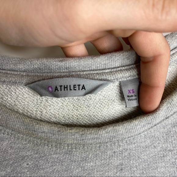 Athleta Gray Pullover Side Zip Crewneck - Picture 10 of 10